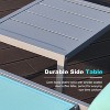 PAGED Chaise Lounge Outdoor Set of 3 Adjustable Pool Lounge Chairs with Headrest Aluminum Frame for Outside, Pool, Beach - 4 of 4