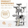 68.5-Inch Large Cat Tree for Indoor Cats, Heavy Duty Multi-Level Cat Tower, Plush Perches, Sisal Scratching Posts, Hammocks, Basket & Dangling Toys - 3 of 4