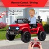 12V Kids Electric Ride-On Truck with Remote Control, Spring Suspension, LED Lights, Music¨C Ride-On Car for Toddlers - 2 of 4