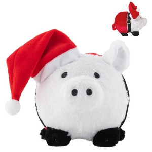 Santa Claus Christmas Plush Piggy Bank for Kids, Stuffed Animal Coin Bank - 1 of 4