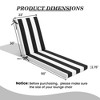 Pellebant 80 Inch Chaise Lounge Cushion 2PCS Color Patio Lounge Replacement Cushion for Outdoor Indoor Poolside Garden Deck - 2 of 4