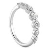 Pompeii3 3/4Ct Graduated Diamond Anniversary Wedding Ring 14k Gold Lab Created - 2 of 4