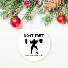 Weight-Lifting Ornaments Christmas Ornament Funny Xmas Tree Hanging Decor Keepsake - 2 of 3