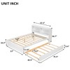 Lycvki Pine Wood Bed with Trundle and Bookcase - 4 of 4