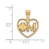 Black Bow Jewelry 14k Yellow Gold Plated Sterling Silver Phi Mu Greek Life Pendant - 2 of 3