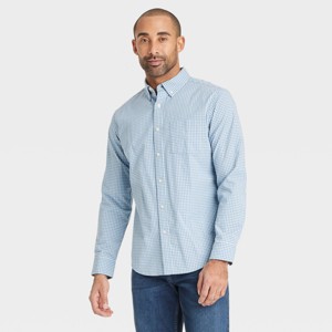 Men's Long Sleeve Poplin Shirt - Goodfellow & Co™ - 1 of 3