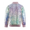 2Bunnies Girls' Magic Ombre Sequin Bomber Jacket - image 3 of 4