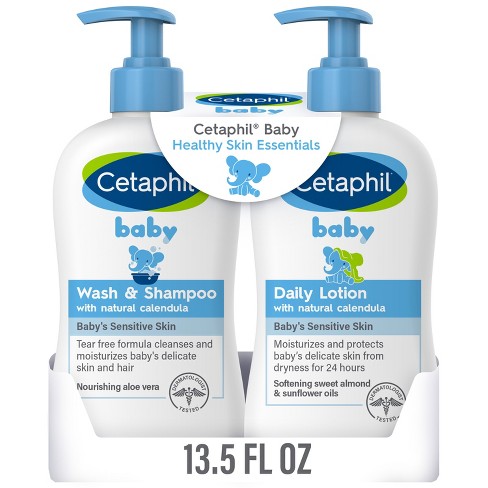 Cetaphil Healthy Skin Essentials Kit, Daily Facial Cleanser, Moisturizing  Lotion & Cleansing Cloths 