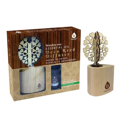 Pursonic 3D Tree Reed Difuser with 100%  Pure Peppermint  Essential Oil