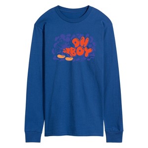 Men's - Disney - Mickey Oh Boy Long Sleeve Graphic T-Shirt - 1 of 4