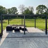 PURPLE LEAF Outdoor Louvered Pergola with Adjustable Metal Roof for Patio Pergola - 3 of 4