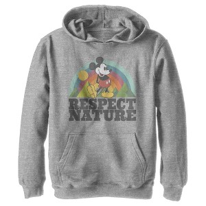 Boy's Disney Mickey Mouse Respect Nature Pull Over Hoodie - 1 of 4