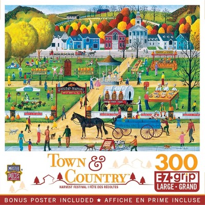 MasterPieces 300 Piece EZ Grip Jigsaw Puzzle - Harvest Festival - 18"x24"