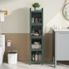 Fontoi Decorative Storage Cabinets, Storage Cabinet with Five-tier Storage and Glass Doors for Entryway Living Room, Green, 14.17"*60.62"*13.78" - 3 of 4
