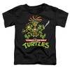 Teenage Mutant Ninja Turtles Manga Turtles Toddler Tee, Black - 2 of 4