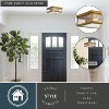 VAXCEL Kinzie Outdoor Square Flush Mount Ceiling Light with Clear Glass - 2 of 4
