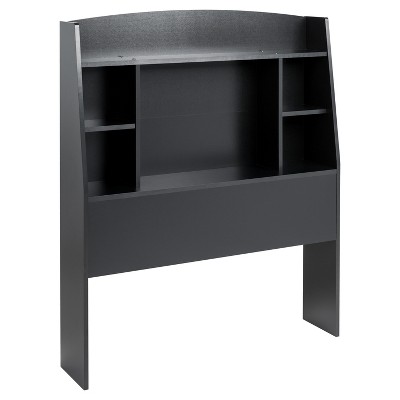 Astrid Bookcase Headboard - Twin - Black - Prepac