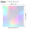 Unique Bargains Metallic Iridescent Mirror Paper Foil Board Reflective Holographic Cardstock 60 Pcs - 2 of 4