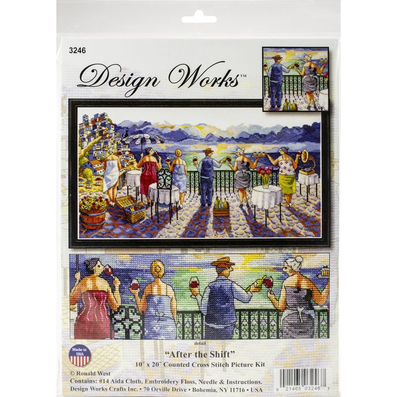Design Works Counted Cross Stitch Kit 10"X20"-After The Shift (14 Count), 1 of 4