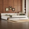 Upholstered Linen Platform Bed Frame with Storage Drawers and USB Port, No Box Spring Required - Baofuwish - 2 of 4