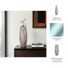 Modern Glam Glass Vase - Handcrafted Glass & Iron - Elegant Home & Office Decor - Perfect for Living Room, Bedroom, and Foyer - 3 of 4