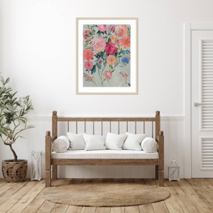 Amanti Art Happy Floral by Asia Jensen Wood Framed Wall Art Print - 1 of 4