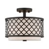 Livex Lighting Arabesque 2 - Light Semi-Flush Mount in  English Bronze - 4 of 4