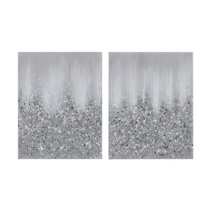 VisioGear 2PCS Heavily Embellished Wall Art Set, Wall Decor for Hallway Office Wall Decor, Multicolor, 28"*22"*1.5" - 1 of 4