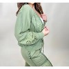 Women's Washed Lace Trim Cardigan - Oddi - 2 of 3