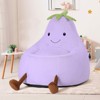 MAYEERTY Toddler Children's Bean Bag Chair Artificial Rabbit Fur Cover Teenager Filled Sofa - 2 of 4