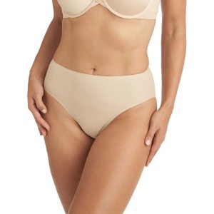 TC Fine Intimates Matte Microfiber Modern High Cut Brief Panty (Nude, X Large) - 1 of 4
