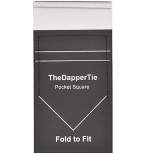 TheDapperTie - Men's Cotton Flat Double Toned Pre Folded Pocket Square on Card