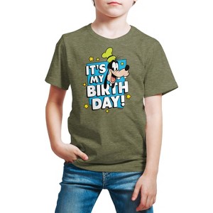 Boys' - Disney - Goofy It's My Birthday Short Sleeve Graphic T-Shirt - 1 of 4