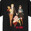 Spy X Family Forger Facial Expressions Crew Neck Short Sleeve Men's Black T-shirt - 2 of 3
