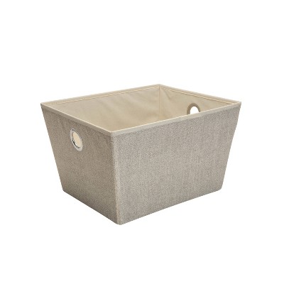 Simplify Large Grommet Storage Bin Brown