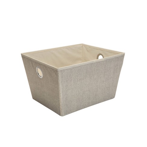 Simplify Large Grommet Storage Bin Brown : Target