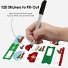 Big Dot of Happiness Merry Little Christmas Tree - Red Truck and Car Christmas Party Gift Tag Labels - To and From Stickers - 12 Sheets - 120 Stickers - 3 of 4