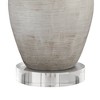 Regency Hill Glenn Rustic Farmhouse Table Lamps Set of 2 with Round Risers 28 1/2" Tall Neutral Fabric Drum Shade for Bedroom Living Room Nightstand - 4 of 4