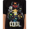 Seven Times Six Lego Ninjago Movie Boys' Martial Arts Be Cool Fool Graphic Print T-Shirt Kids Black - 2 of 4