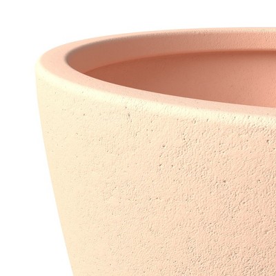 Terracotta 13.6" Tapered Round Planter with Drainage Holes