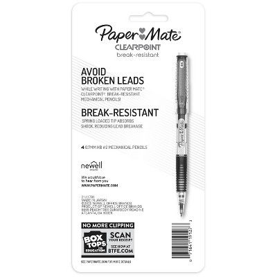 Paper Mate Clear Point 4pk #2 Mechanical Pencils 0.7mm Multicolored