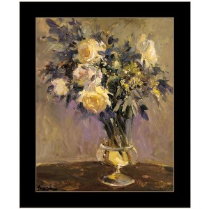 HomeRoots Evening Vase Black Framed Print Wall Art - 1 of 4