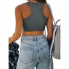 Nlife Womens Western Sparkly Fringe Sleeveless Crop Tops Cowgirl Going Out Cropped Tank Tops with Glitter Tassel - 2 of 4