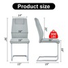 LOVMOR Dining Chairs Set, kitchen & Dining Room Chairs with Metal Legs and Faux Leather Padded Seat, kitchen Chairs w/ High Back - 2 of 4