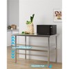 Commercial Kitchen Work Table with Adjustable Undershelf, Heavy Duty Prep Table for Home, Restaurant, Hotel, Stainless Steel - 4 of 4