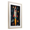 Stupell Industries Blast Off Rocketship Framed Print Under Glass Art - 2 of 4