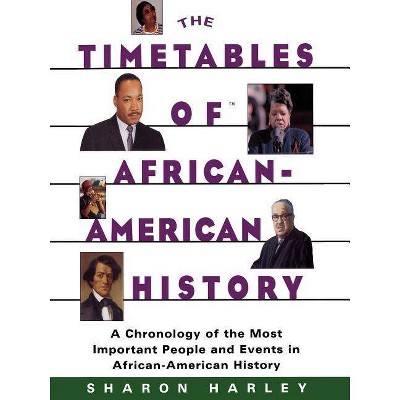  Timetables of African-American History - by  Sharon Harley (Paperback) 