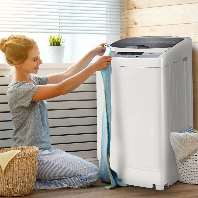 Portable Compact Washing Machine 1.34 Cu.ft Spin Washer Drain Pump 8 Water Level, 2 of 11
