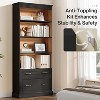 Tribesigns 72.8" Bookshelf with File Cabinet Drawer - 4 of 4