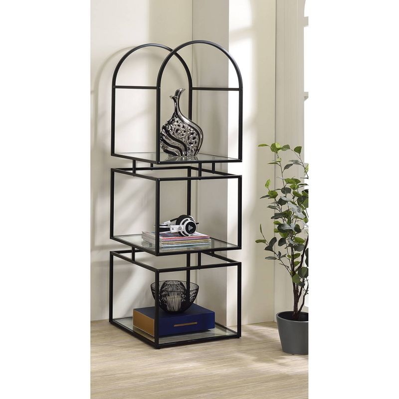 Kavery 3 Tier Open Glass Shelves Display Case - HOMES: Inside + Out, 3 of 7